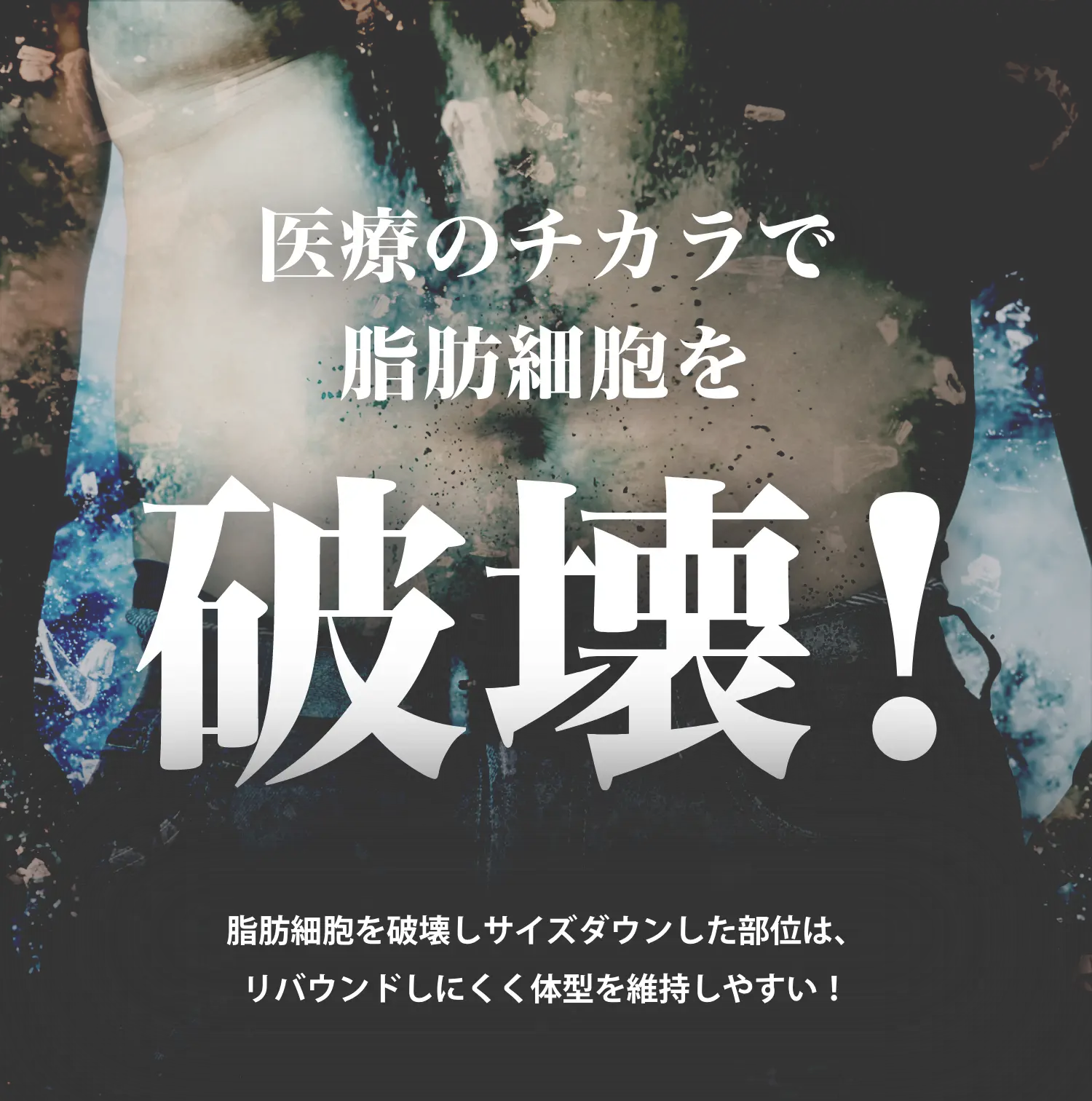 メンズエミナルの医療のチカラで脂肪細胞を破壊！