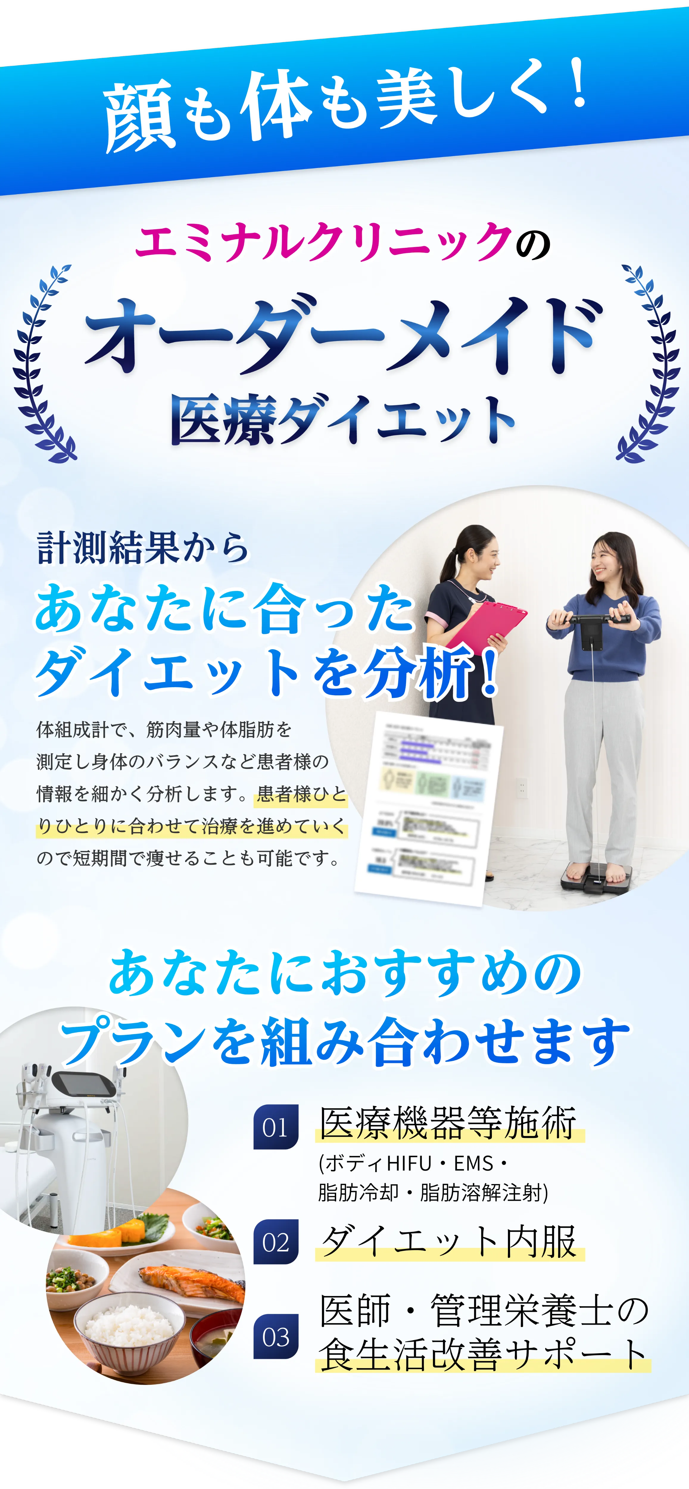 エミナルクリニックのオーダーメイド医療ダイエット